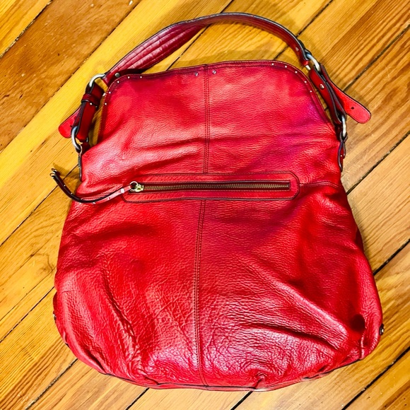 Hayden-Harnett Red Havana Hobo Handbag - Picture 4 of 9